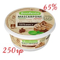 Сыр сливочный Bonfesto Mascarpone Тирамису 65% 250г